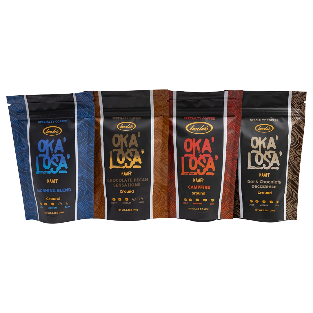 OKA'LOSA 2.5 Ounce Ground Sample Box For Two