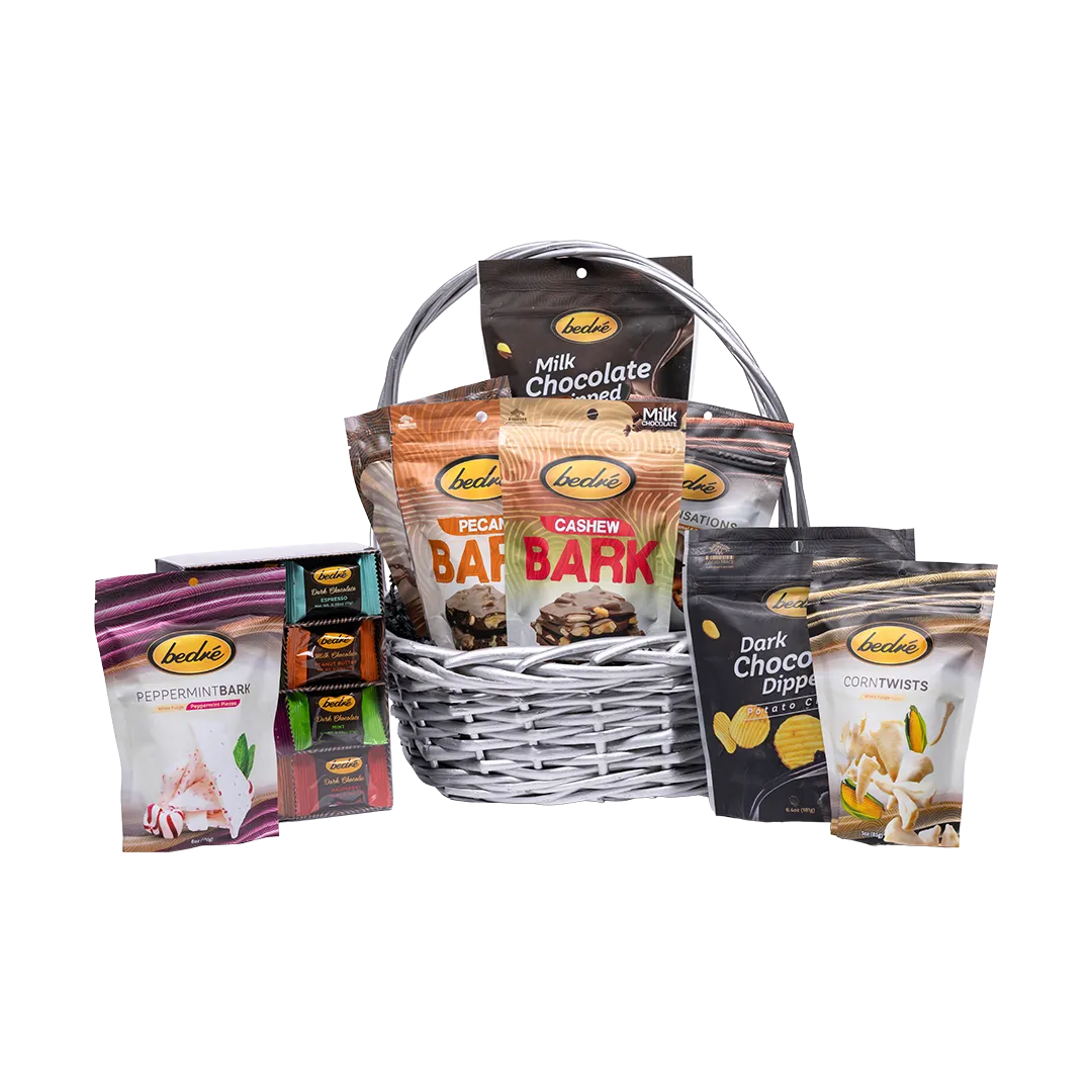 Silver Glamour Large Gift Basket