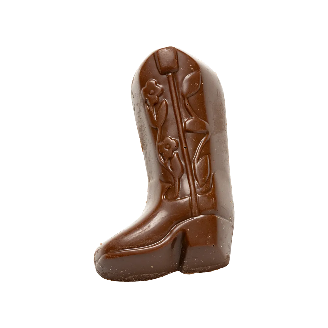 Milk Chocolate Solid Cowboy Boot