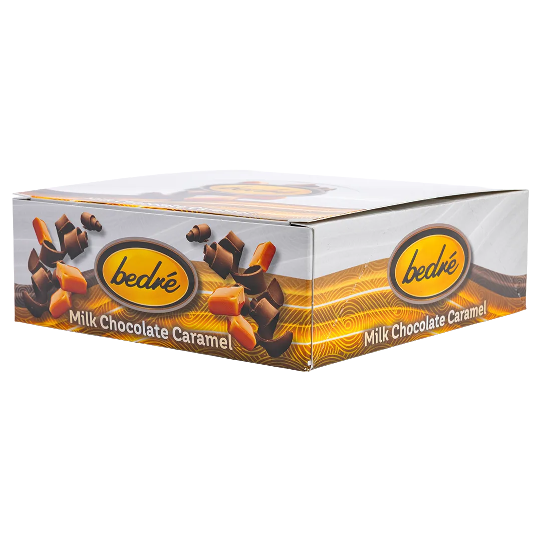 Bedré Fine Chocolate Milk Chocolate Caramel Bar retail display box