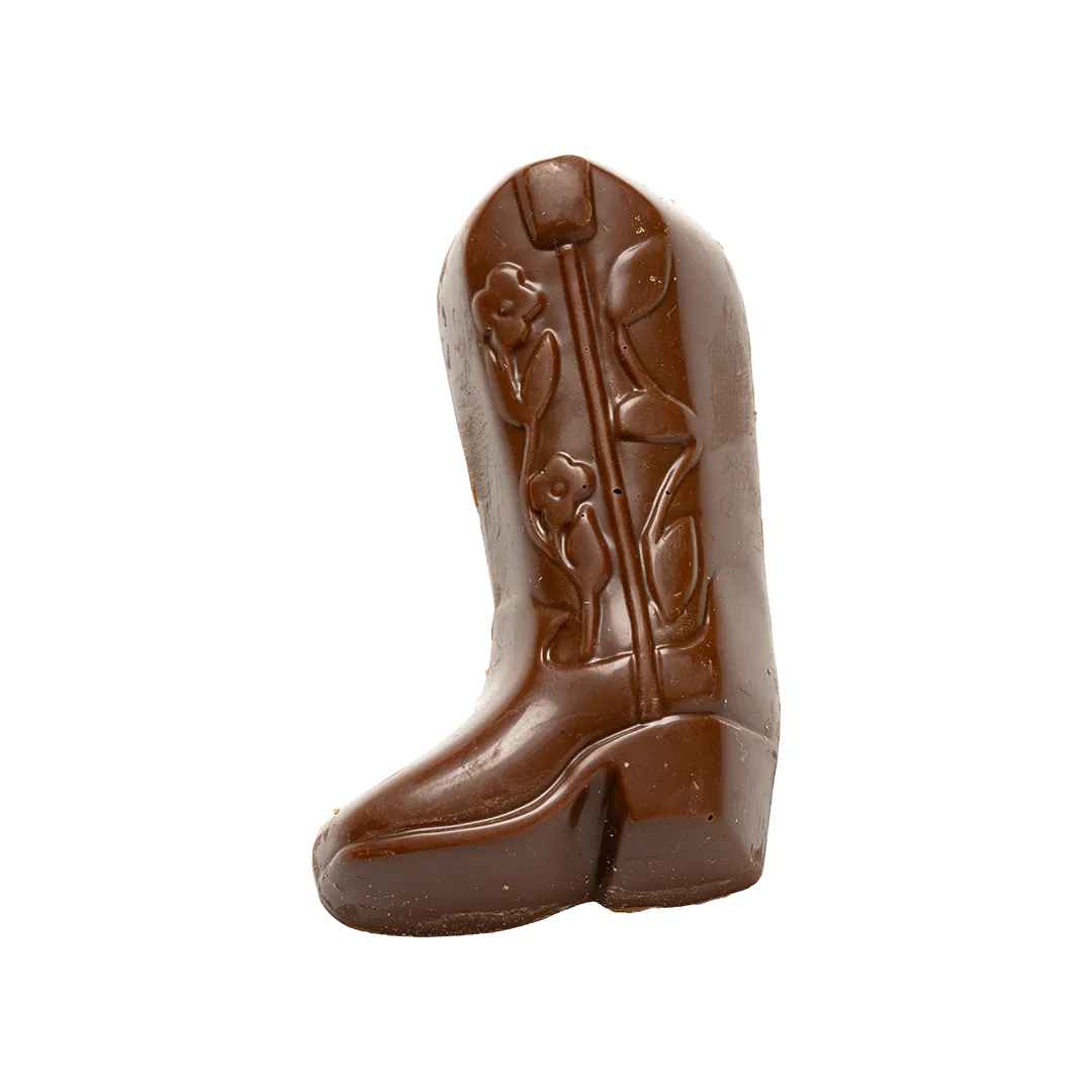 Bedré Fine Chocolate Milk Chocolate Cowboy Boot shaped piece