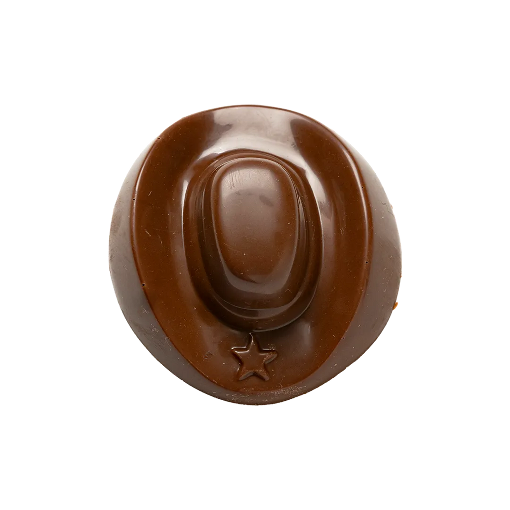 Bedré Fine Chocolate Milk Chocolate Cowboy Hat shaped piece