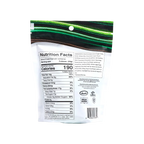 Bedré Milk Chocolate Mint Melts bag back with nutrition facts and ingredients