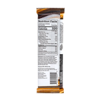 Back of Bedré Fine Chocolate Milk Chocolate Peanut Butter Bar showing nutrition facts