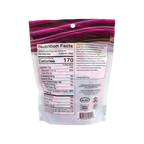 Bedré Milk Chocolate Strawberry Melts bag back with nutrition facts and ingredients