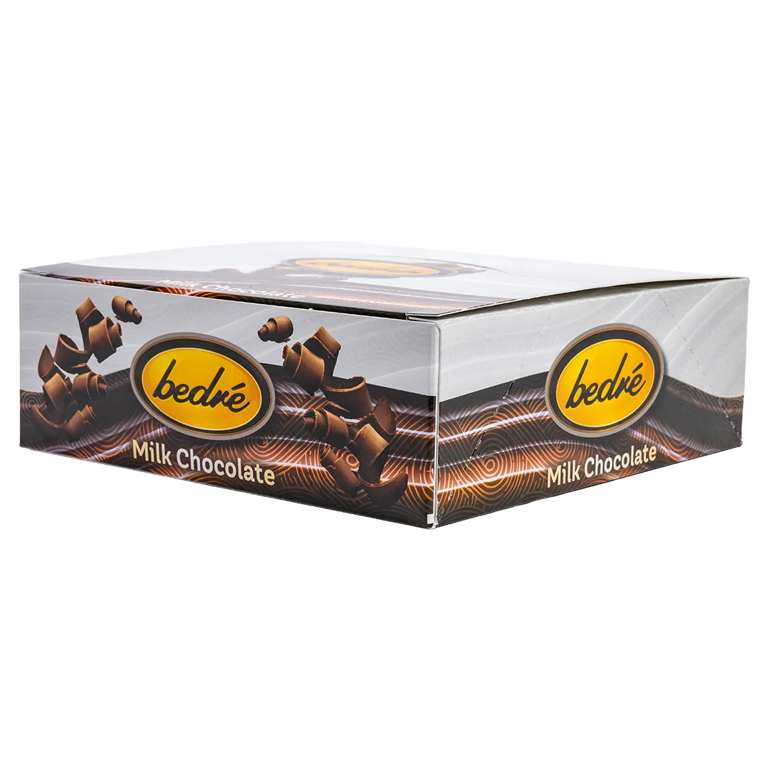 Bedré Fine Chocolate Solid Milk Chocolate Bar retail display box