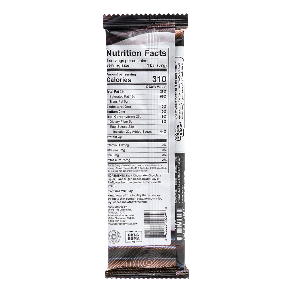 Dark Chocolate Solid 2 Ounce Bar