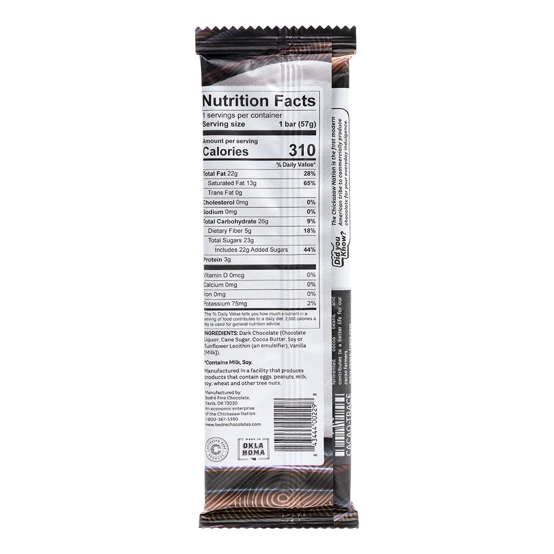 Dark Chocolate Solid 2 Ounce Bar